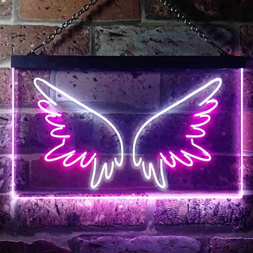 Angel Wings Dual LED Neon Light Sign